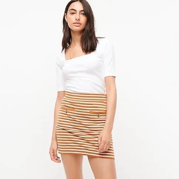 J. Crew Dresses & Skirts - 𝅺nwt J. Crew Gigi Stripe Knit Mini Skirt | XL